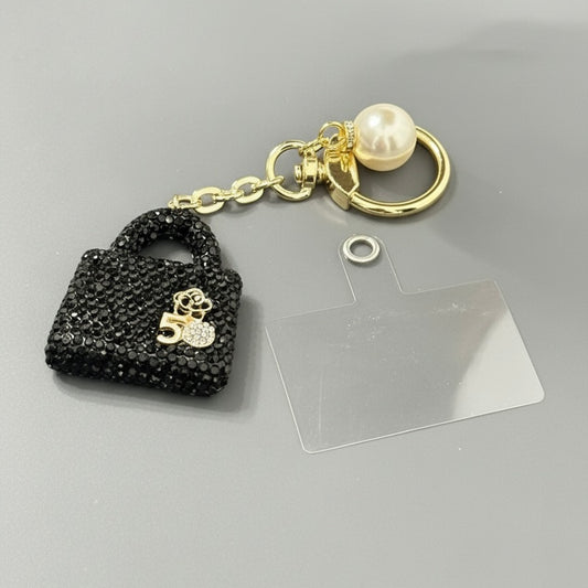 Portachiavi Borsetta Strass BLACK
